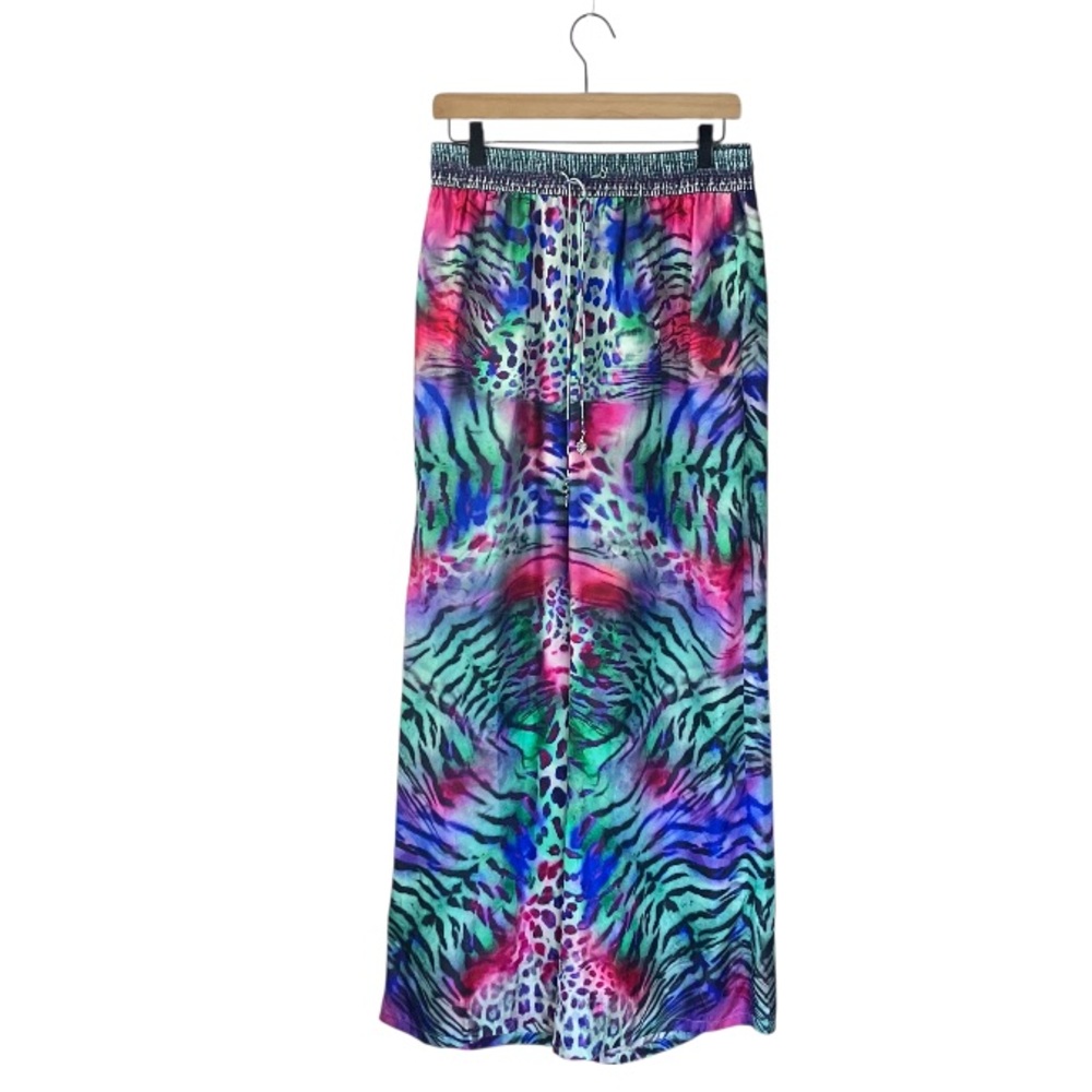 Camilla Wide Leg Silk Pants Mighty Meow - Picture 2 of 6